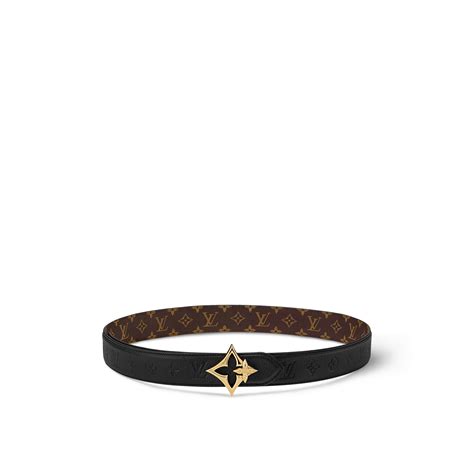 LV Flowergram Round 30mm Reversible Belt 